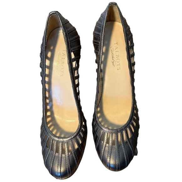 Talbots Shoes - Talbots pewter bronze  pewter leather heels in like new condition.